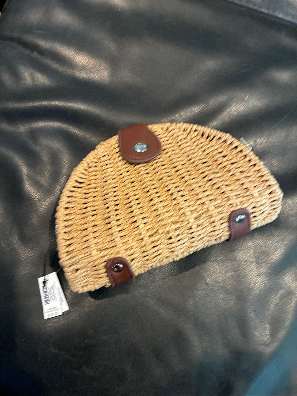 White House Black Market clutch purse with shoulder strap for optional use.